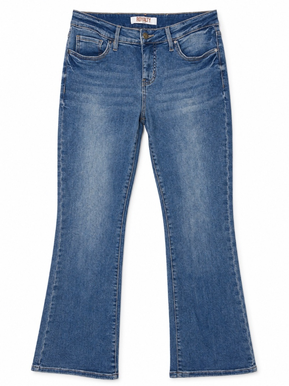 Royalty For Me • Medium Blue • Stretch • Flare Jeans • Size 14W